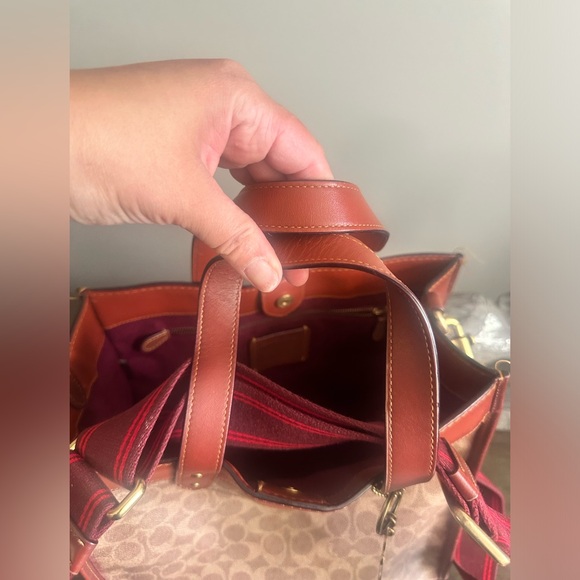 COACH FIELD TOTE COATED CANVAS HORSE CARRIAGE PRINT - Picture 9 of 14